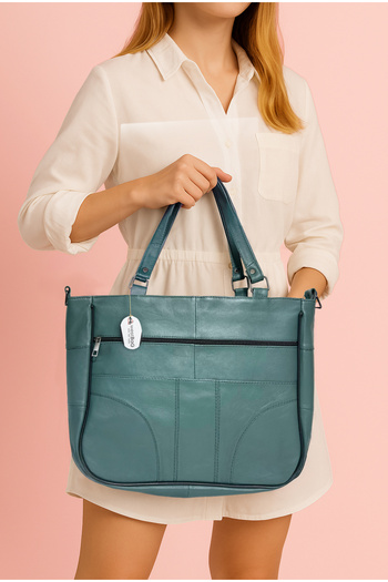 westbag Genuine Leather Coat Green Shoulder Strap Crossbody Messenger Multi-Compartment Bag