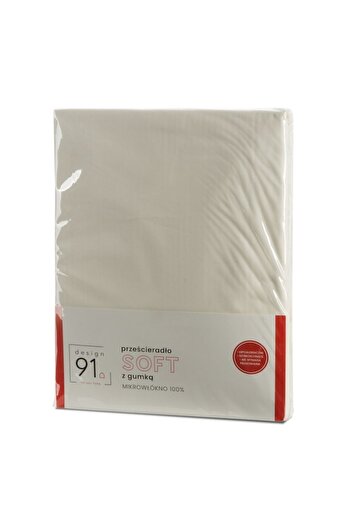 Eurofirany Bed Sheet SOFT with Elastic 220 x 200 x 30 cm Cream