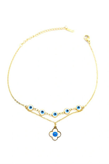shopwave Evil Eye Anklet - Gold