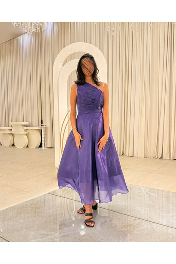 Generic Elegant royal purple evening dress