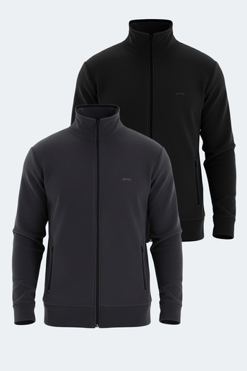 Slazenger Kadmos Set of 2 Men's Black - Dark Gray Sweatshirt