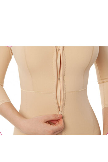 Fstyle Women's panty girdle size S, medical girdle with chest for post-liposuction surgery