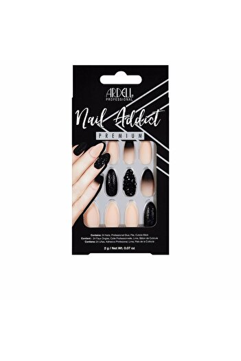 Ardell Nail Addict Black Stud & Pink Ombre