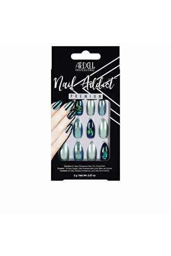 Ardell Nail Addict Green Glitter Chrome