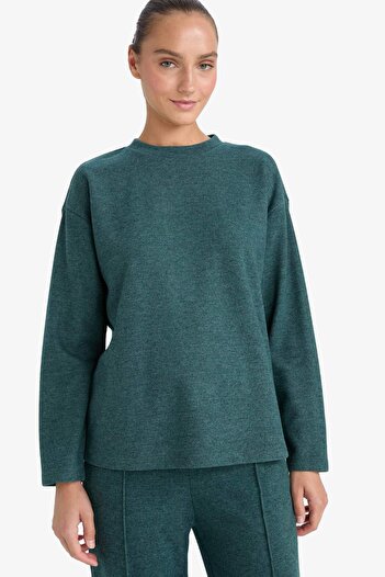 DeFacto Relax Fit Crew Neck Sweatshirt F1013Ax25Au