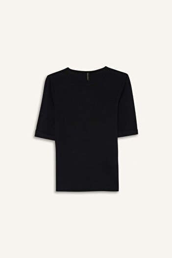 DeFacto Slim Fit Slim Fit Crew Neck Ribbed Camisole Short Sleeve T-Shirt G2534Ax25Au