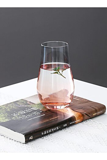 sharpdo Glass Tea Cups by Ethom, 14 oz, 380 ml, Transparent Color