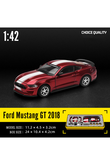 Choice1 2018 Ford Mustang GT CCA 1:42 2018 Ford Mustang GT Alloy Toy Car Model Racing Alloy assembly series