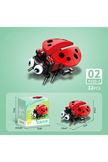 Choice3 9102-2 Insect World Animals Scorpion Mantis Ants Spider Birds Marine Animal Building Blocks Toys Des