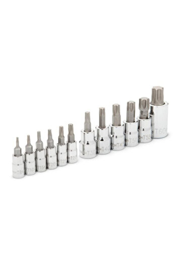 GearWrench 12-Piece Durable Steel Torx Bit Socket Set
