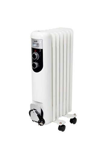 Home Electric Radiator FKOS 7 M, 1500 W, 7 Elements, 3 Power Levels, Adjustable Thermostat, Overheat