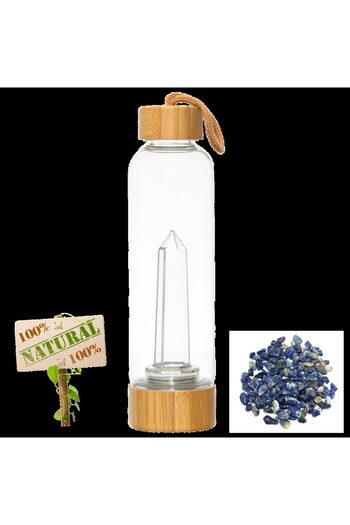 XTERRA Bottle with natural Sodalite crystals for water energizing | 550 ml