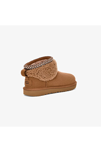UGG Classic Ultra Mini Maxi Curly Çocuk Kahverengi Bot