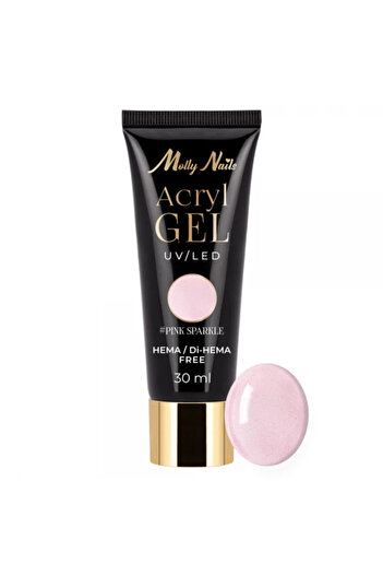 Molly Lac Acrygel Molly Nails Pink Sparkle HEMA-free 30ml