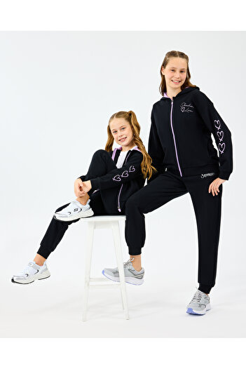 SKECHERS G Lw Fleece Full Zip Sweatshirt Big Girls' Black Sweatshirt Sk2520009-1602