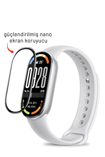 Nezih Case Mi Band 10 Compatible Reinforced Nano Screen Protector
