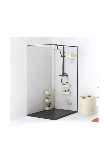 5five Simple Smart Ράφι μπάνιου Easybath, μεταλλικό, πλαστικό, μπεζ, 289 x 16 x Υ. 76 εκ.