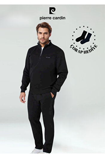 Pierre Cardin Men's Clothing Half Zipper 100% Cotton Tracksuit Set Ol.Pc.6116.001