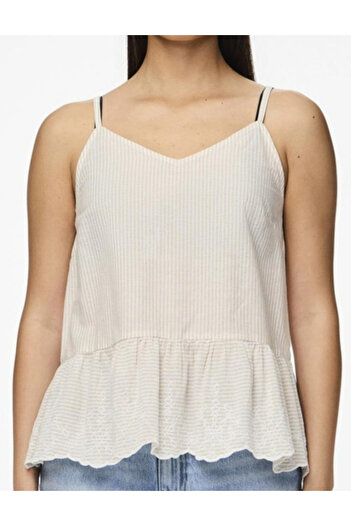 PIECES Top Pieces, cream