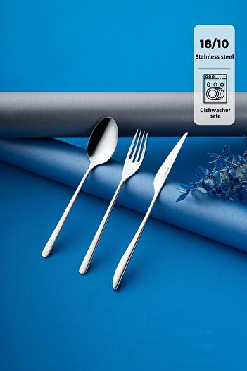 Emsan Bello 18 Piece Fork Spoon Knife Set for 6 Persons