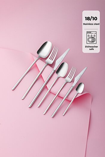 Emsan Destrier 84 Piece Boxed Fork Spoon Knife Set for 12 Persons