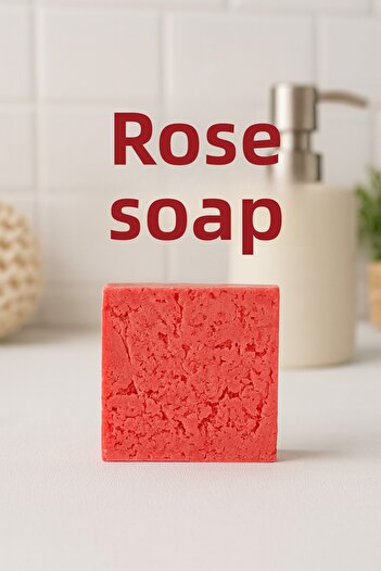 Newleaf 4 Pieces of Rose Soap – Fragrant & Skin Refreshing Handmade Natural Soap 110g