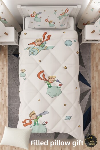 Talia Home Little Prince Patterned Single Children's Quilt Sleeping Set
