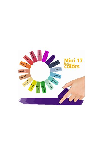 penmark Mini Highlighter Pen 17 Colors