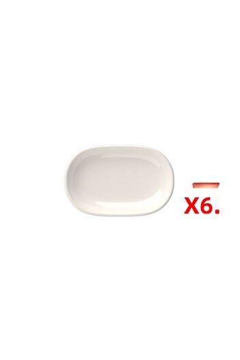 tabakevi Plate House Magnus Oval Kayık Abak 14X9X2,50Cm 6 Li