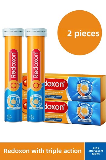 Redoxon 3-Pack Effective 15 Effervescent Tablets 2 Pieces