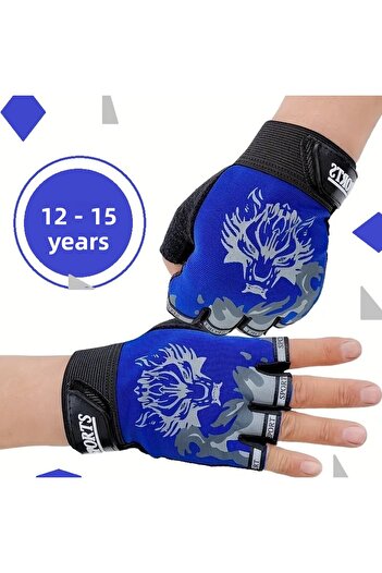 BGA Children's Youth Sports Cycling Gloves Sports Gloves for 12-15 Year Old Teenagers