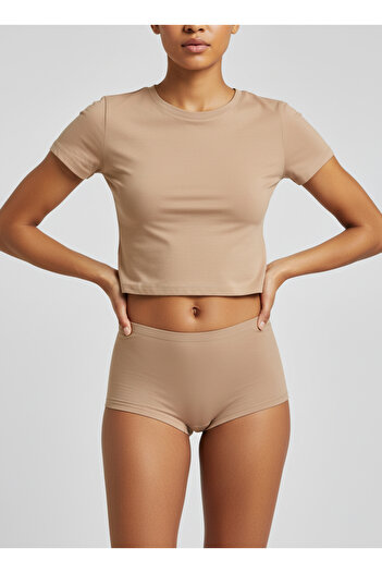 AUW Non-Marking Basic Women's Boyshort Panties Modal Cotton 6-Pack - Softfit