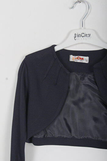 incity Girl's Long Sleeve Bolero with Puff Detail