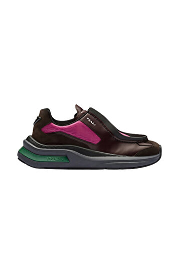 Prada Sport Panelled Round Toe Thick Sole Men's Sneaker
