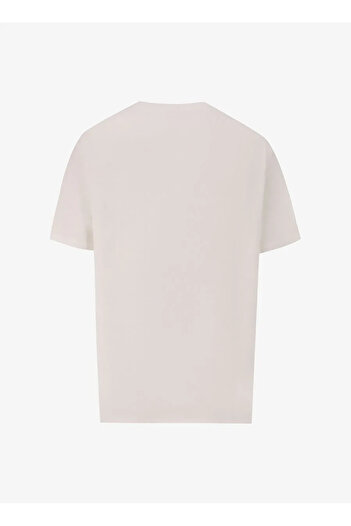 Discovery Expedition D4SM-TST3310 Beyaz Bisiklet Yaka Basic Baskılı Erkek T-Shirt