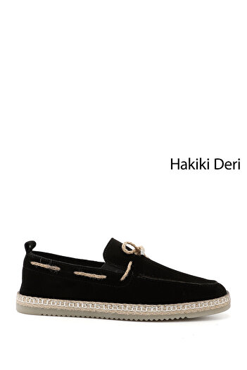 GÖNDERİ(R) Men's Black Suede Genuine Leather Shoes
