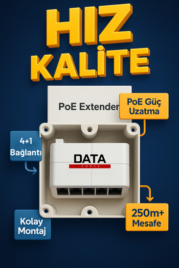 DataForce 4+1 10/100 POE EXTENDER