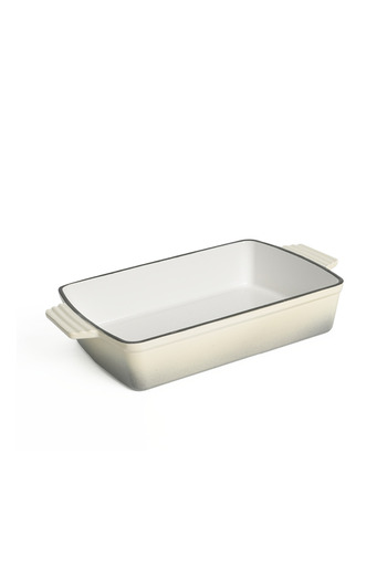 VAV GET Healthy & Safe Enamel Cast Iron Rectangular Roasting Dish, 12-Inch