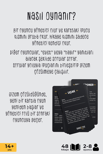 Brodger Darkective Dedektiflik Oyunu-evet Hayır Oyunu-dedektif Oyunu-zeka Oyunu-kutu Oyunu-kart Oyunu