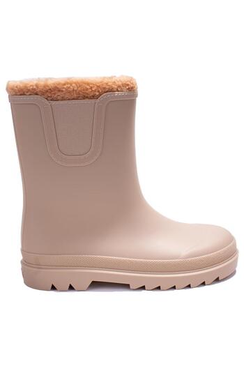 IGOR İgor W10290 Tokio Burreguito Beige Orthopedic Shearling Boy Rain Boots