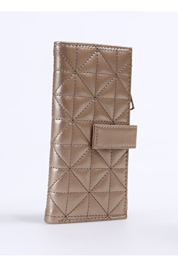Fabrika Altın Kadın 10x19x2 cm Vegan Cüzdan Frk 504