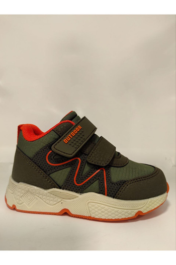 pepino Bk23-1576 Girl's Baby Boots Khaki Orange