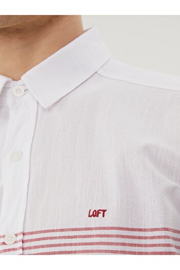 Loft Ανδρικό πουκάμισο U.Sleeve με κανονική εφαρμογή