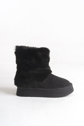 Moda Lime Girl's Fur-Lined Easy-To-Wear Cold Weather Resistant Flexible Comfortable Sole Winter Boots