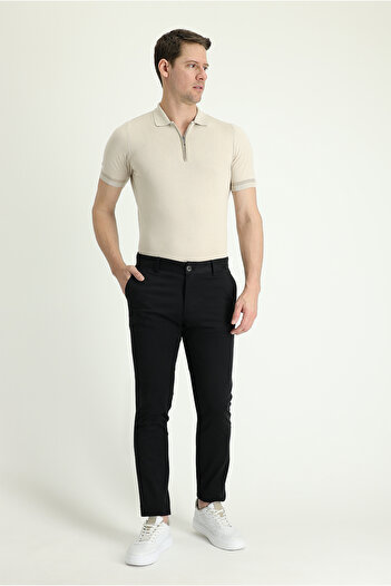 Kiğılı Regular Fit Lycra Canvas / Chino Pants