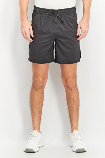 unipro Men Sportswear Fit 7 Inseam Solid Yoga Shorts, Black