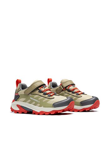Merrell Moab Speed ​​2 Low A/C Waterproof Children's Brown Outdoor Shoes Children's Outdoor