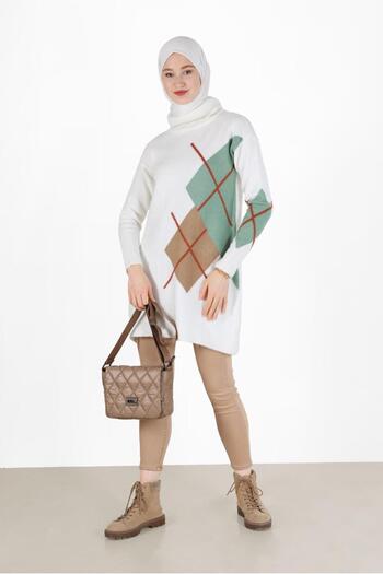 Alvina TILE PATTERNED KNITWEAR TUNIC 42052