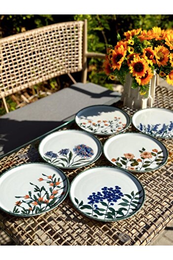 Porland Flower Garden Karma Pasta Takımı 6 Parça