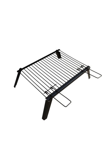 Inteliced Grill grid with foldable legs, Inteliced®, 39x31 cm, ideal for camping, height 12 cm